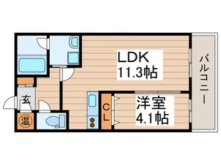 アルファタワ-札幌南4条【15階】の間取り