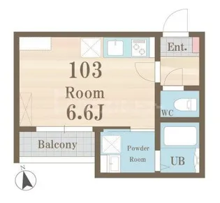 新小岩モコプル【1階】の間取り