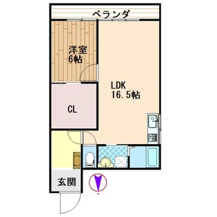マンション霧島【2階】の間取り