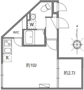 ソラシアレジデンス早稲田【1階】の間取り