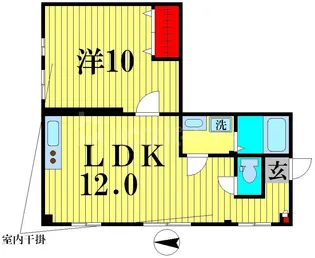 パークコート北綾瀬【1階】の間取り