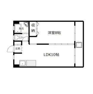 コーポ大戸【2階】の間取り
