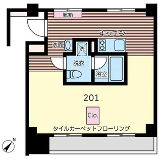 オリエンタルアパートメント【2階】の間取り