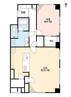 一番町パークマンション【6階】の間取り