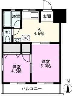 宝ハイツ【3階】の間取り