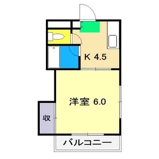 ハイツ森本【3階】の間取り