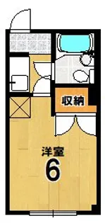 ハウスベルローズ【2階】の間取り