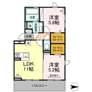 リーブル プレディオ【2階】の間取り