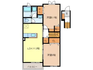 ペニンシュラ【2階】の間取り