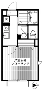 ボナール祐天寺【1階】の間取り