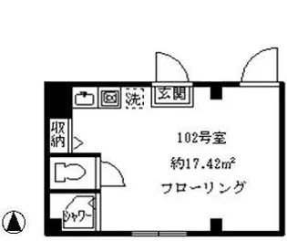 プレシャス中野【1階】の間取り