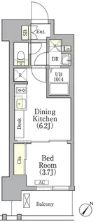 エル・セレーノ横浜関内プリマ【3階】の間取り