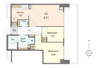大崎ステーションレジデンス【15階】の間取り