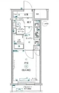 レーヴドゥクレエ綾瀬【1階】の間取り