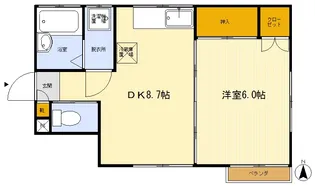 横山荘【2階】の間取り