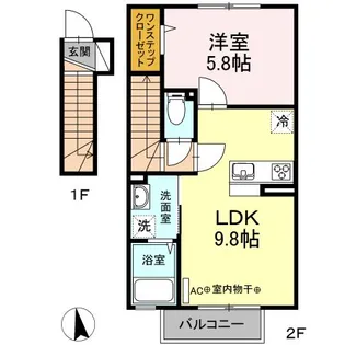 グランドルフ【2階】の間取り