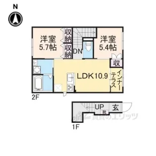 ロイヤルサージュ【2階】の間取り
