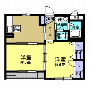 ガーデンスクエア梅島【1階】の間取り