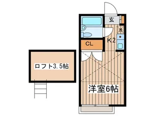 コーポルピナス【2階】の間取り