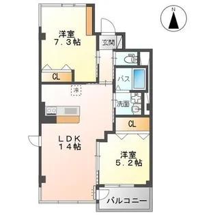 ティアクラウン【3階】の間取り