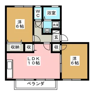 クレイモア B棟【1階】の間取り