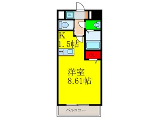 ロイス南茨木【4階】の間取り