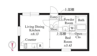 カーサフィオーレ亀戸【1階】の間取り