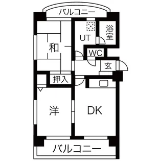 ノール南郷通【5階】の間取り