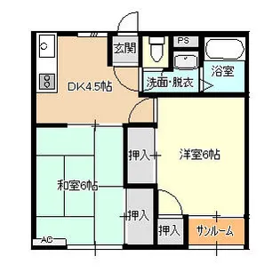 レジデンスR【2階】の間取り