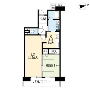 UR港北ニュータウンプロムナード仲町台【10階】の間取り