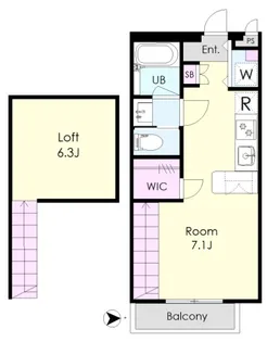 サン・レヴィB【2階】の間取り