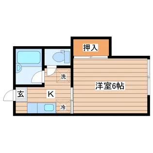 ケントハウス小田原【1階】の間取り