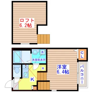 EAMS【2階】の間取り