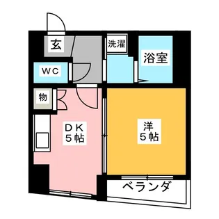 ルプソアール東山【5階】の間取り