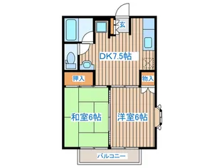 エステート八島【2階】の間取り