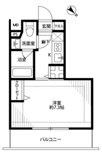 プレール・ドゥーク下井草【3階】の間取り