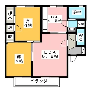 クレア・笹部 A棟【1階】の間取り