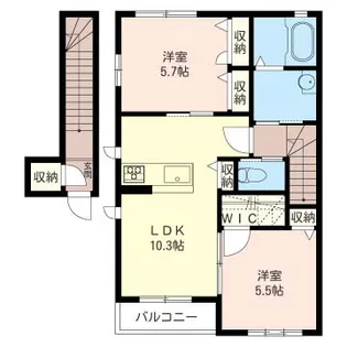 パインヒルA【2階】の間取り