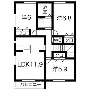 S.S.T【2階】の間取り