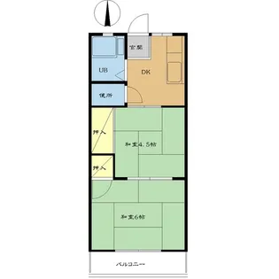 ハイツクリーン【2階】の間取り