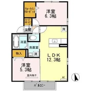 ディライト【2階】の間取り