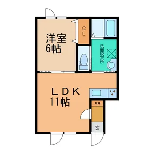 プードリエボアVII【2階】の間取り