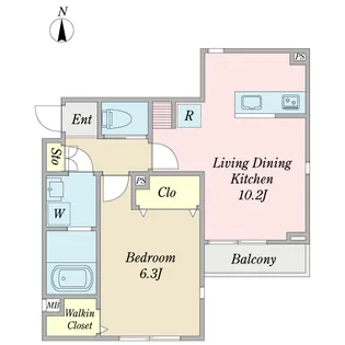 プルミエ【2階】の間取り