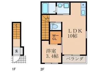 NORD行橋【2階】の間取り