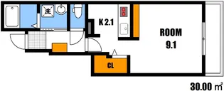 グランコリーヌ III【1階】の間取り