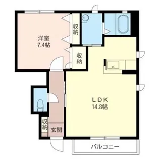 フォレスト富士山 C【1階】の間取り
