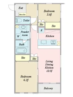 Belle Ville【3階】の間取り