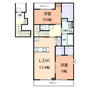 プレマヒルズ【2階】の間取り