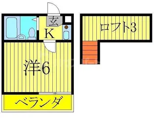 フラットミワ【2階】の間取り
