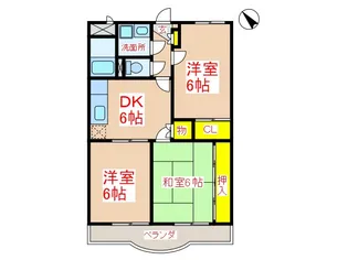 ション・ドゥ・ソレイユ【3階】の間取り